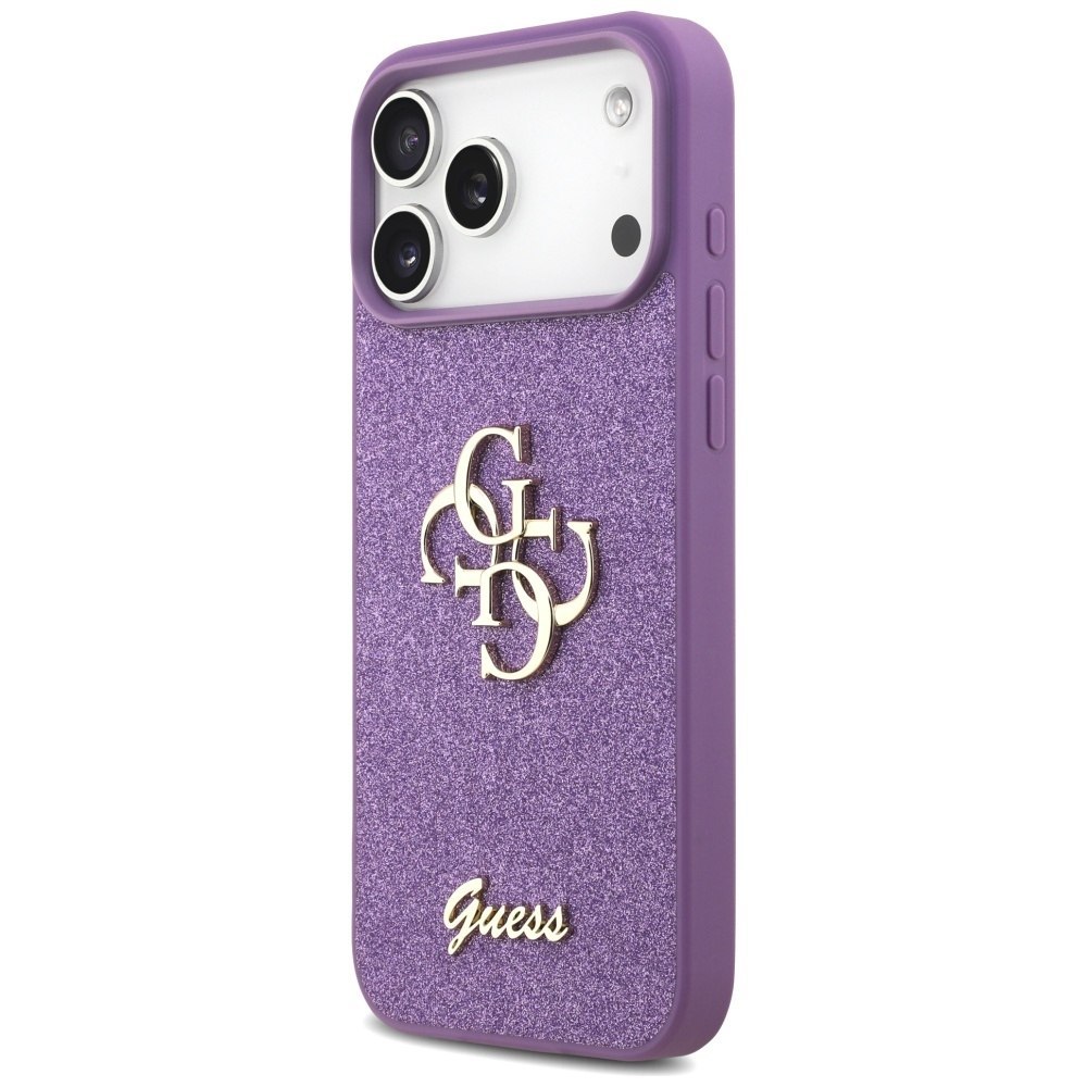 Etui Guess Fixed Glitter Big 4G do iPhone 17 Pro Max liliowy